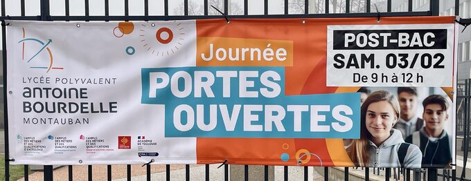 Journées portes ouvertes du lycée Bourdelle de Montauban samedi 3 février 2024