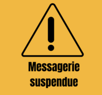 Messagerie suspendue